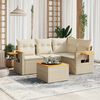 vidaXL Garden Sofa Set Beige