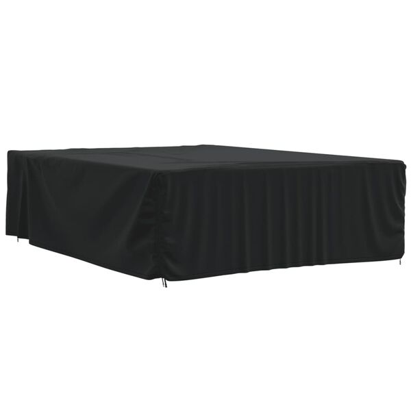 vidaXL Garden Furniture Cover Black 420D Oxford fabric with PU coating