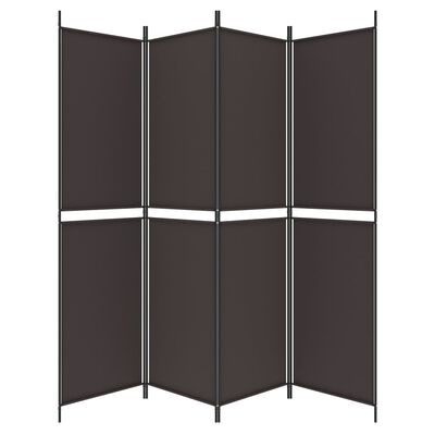 A zigzag folding screen with dark panels forming a curved, privacy divider.
