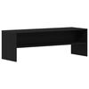 vidaXL TV Cabinet Black Oak Engineered Wood 47.2 x 15.7 x 15.7 in