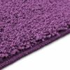 vidaXL Anti-slip Bath Mat Set 3 pcs Purple PP