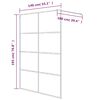 vidaXL Walk-in Shower Wall White 55.1x76.8" Clear ESG Glass