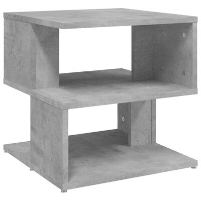 vidaXL Side Table Concrete Gray 16"x16"x16" Chipboard