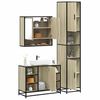 vidaXL Bathroom Furniture Set Sonoma Oak Engineered Wood Large