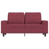 vidaXL 2-seater Sofa Wine red Fabric (100% polyester), metal, textilene
