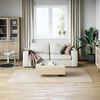 vidaXL Rug Cream 100% Polyester 63 x 90.6 in Area Rug Rectangular
