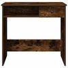 vidaXL Desk Smoked oak Engineered wood Medium Writing Desk Rectangular