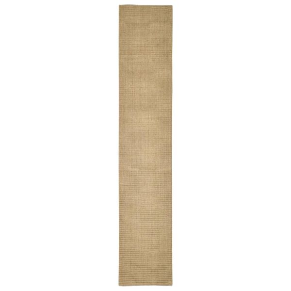 vidaXL Sisal Rug Natural 100% Sisal 26 x 137 in Durable Sisal Rug