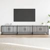vidaXL TV Cabinet Gray Sonoma Engineered Wood, Metal Large TV Cabinet