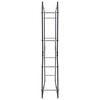 vidaXL Firewood Rack Black 31.5"x9.8"x59.1" Steel
