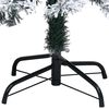 vidaXL Fake Christmas Tree Green with flocked snow PVC, Steel Extra Large