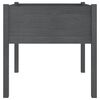 vidaXL Garden Planter Grey Solid Pinewood Large Durable Garden Planter