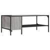 vidaXL Coffee Table Grey Sonoma Engineered Wood, Metal