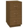 vidaXL Bedside Cabinet Set of 2 Honey brown Solid pine wood Medium