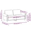 vidaXL 2-seater Sofa Gray
