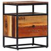 vidaXL Bedside Cabinet Multicolor Solid reclaimed wood Small