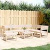 vidaXL Garden Lounge Set Natural Wood Solid pinewood Large Modular