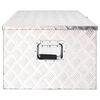 vidaXL Storage Box Silver 39.4"x21.7"x14.6" Aluminum