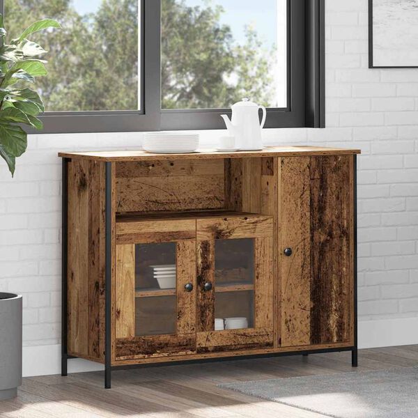 vidaXL Sideboard Old wood 100 x 35 x 75 cm Engineered wood