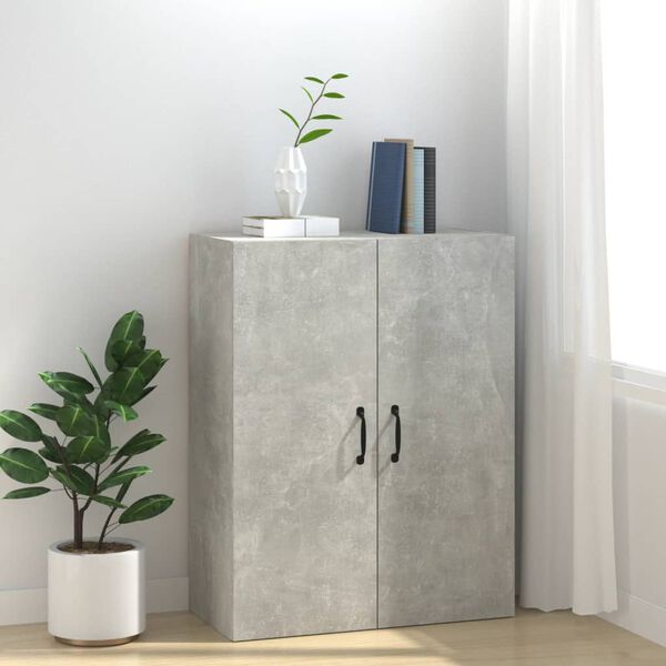vidaXL Hanging Cabinet Concrete Grey Engineered Wood Medium