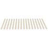 vidaXL Slatted Bed Base Natural Wood Solid Poplar Wood Standard Size