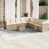 vidaXL Garden Sofa Set Beige, Cream White