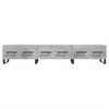 vidaXL TV Cabinet Concrete Grey Engineered Wood, Iron Medium TV Cabinet