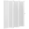vidaXL Shower Bath Screen Wall 55.1 x 66.1" 7 Panels Foldable with Towel Rack