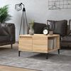 vidaXL Coffee Table Sonoma oak Engineered wood, Metal Coffee Table