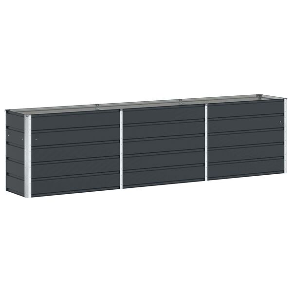 vidaXL Planter Anthracite 480 x 50 x 45 cm Galvanised Steel
