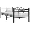 vidaXL Day Bed Frame Black Metal Twin Durable Day Bed Frame