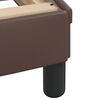 vidaXL Bed Frame "Viana" without Mattress Brown 35.4"x74.8" Faux Leather
