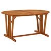 vidaXL Garden Table Natural Wood Solid Eucalyptus Wood Large Extendable