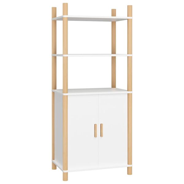 vidaXL Highboard White 23.6"x15.7"x55.5" Engineered Wood