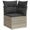 vidaXL Garden Sofa Set Light Grey, Dark Grey