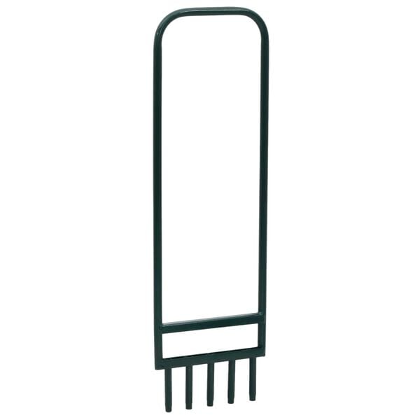 vidaXL Lawn Aerator Green Powder-Coated Steel Heavy-Duty Lawn Aerator