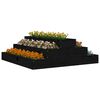 vidaXL Planter Black Solid Pine Wood 31.5 x 31.5 in. Durable Planter