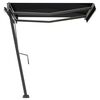 vidaXL Freestanding Manual Retractable Awning 118.1"x98.4" Anthracite