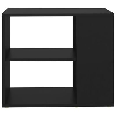 vidaXL Side Cabinet Black 23.6"x11.8"x19.7" Engineered Wood