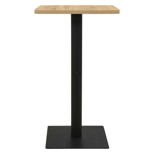 vidaXL Bar Table Oak color and black