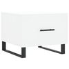 vidaXL Coffee Table White Engineered wood, iron Compact Coffee Table
