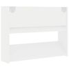 vidaXL Wall Shoe Cabinet 2 pcs White 31.5"x7.1"x23.6" Engineered Wood