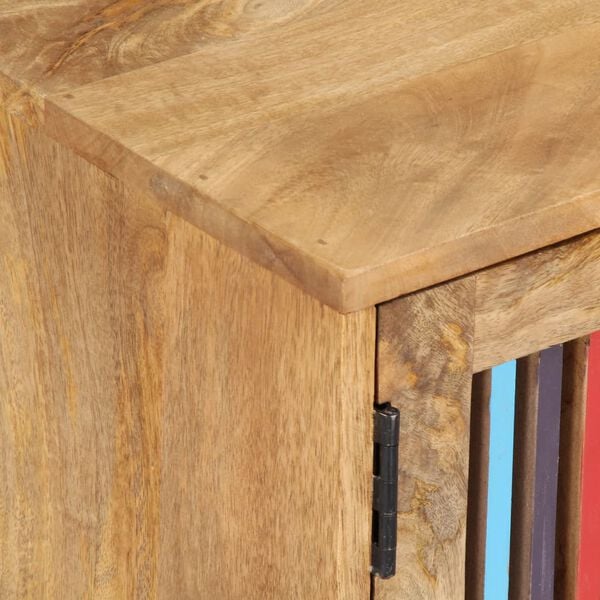 vidaXL TV Stand Multicolor Solid mango wood, engineered wood 47.2 in wide