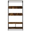 vidaXL Wardrobe Smoked Oak Engineered wood, metal 35.4 x 19.7 x 70.9 in