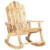 vidaXL Garden Rocking Chair Woodgrain Solid Mango Wood Standard