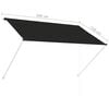 vidaXL Awning Anthracite Steel frame 78.7x59.1 in Retractable Awning
