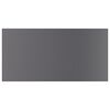 vidaXL Shelf Set of 4 High gloss grey Engineered wood 15.7 x 7.9 in