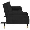 vidaXL Sofa Bed Black Velvet Standard