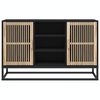 vidaXL Sideboard Black 41.3x11.8x25.6" Engineered Wood