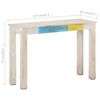 vidaXL Console Table White Mango Wood Sturdy Console Table Rectangular